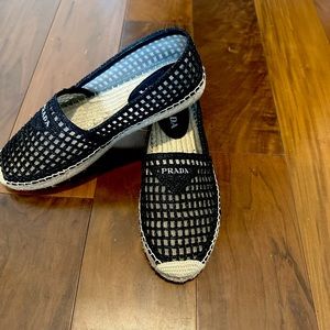 Never worn size 40 Prada female espadrilles